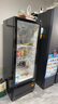 美的（Midea）展示柜冷藏保鮮柜 210升立式單門冰柜保鮮柜冰箱飲料柜便利店透明冰柜黑色一級(jí)能效冰箱ML-208DGEB 曬單實(shí)拍圖