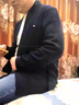 nasawassup官方正品牌奢侈男士高端針織開(kāi)衫外套秋季新款中年純色休閑外套男 高檔黑色【現貨速達】 XL (建議140-160斤) 曬單實(shí)拍圖