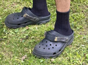 crocs卡駱馳經(jīng)典特林洞洞鞋男女同款拖鞋耐磨休閑鞋|206340 黑色-001 41 /42(260mm) 曬單實(shí)拍圖