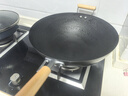 蘇泊爾（SUPOR）炒鍋有鈦鐵不粘無涂層炒菜鍋精鐵錘紋老式廚房鐵鍋燃?xì)怆姶艩t通用 適合3-6人【免開鍋】 34cm 曬單實(shí)拍圖