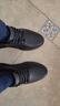 斯凱奇（Skechers）七夕禮物閃穿男士商務(wù)鞋夏季一腳蹬德比鞋上班通勤休閑鞋205353 曬單實拍圖