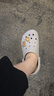 crocs卡駱馳洞洞鞋貝雅男鞋女鞋輕便耐磨一腳蹬拖鞋休閑鞋|10126 卵石色-2V3 37 /38(230mm) 曬單實(shí)拍圖