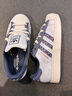 adidas SUPERSTAR II經(jīng)典貝殼頭板鞋男女阿迪達斯官方三葉草   漢玉白/柔和墨水藍   43 曬單實(shí)拍圖