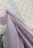 恒源祥復古長(cháng)條絲巾女春秋文藝懷舊扎染紗巾高級感純色百搭裝飾休閑圍巾 冷紫 曬單實(shí)拍圖