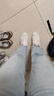 斯凱奇（Skechers）女鞋秋季透氣增高休閑鞋緩震軟底運(yùn)動鞋女時尚板鞋跑步鞋117224 白色/淺粉紅色/WLPK 38 曬單實拍圖
