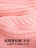 安奈兒女童裝圓領(lǐng)長(cháng)袖毛衣冬季款羊毛字母休閑羅紋套頭上衣 晨曦粉 160cm 曬單實(shí)拍圖