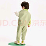 迷你巴拉【學(xué)院風(fēng)】男童長(cháng)袖套裝秋新款寶寶時(shí)尚兒童套裝 土灰綠40942 105 曬單實(shí)拍圖