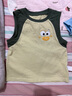 巴布豆寶寶背心夏季薄款兒童純棉親膚夏裝中小童無(wú)袖t恤男童戶(hù)外山系 芽綠 巴布大眼怪X_3 100 曬單實(shí)拍圖