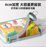 Touch mark科目袋L型學(xué)科分類袋5只網(wǎng)紗拉鏈袋小學(xué)生文件袋3層加厚分格收納大容量手提補(bǔ)習(xí)袋開學(xué)必備用品 曬單實(shí)拍圖