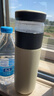 京東京造 保溫杯【茶水分離】男女士高檔大容量316L不銹鋼 雅致白500ml 曬單實拍圖