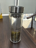 希諾雙層玻璃杯男士高檔泡茶杯子七夕情人節(jié)教師節(jié)禮物XN-9302 345mL 曬單實(shí)拍圖