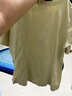 獨束大碼女裝【風(fēng)吟荷擺】輕盈顯瘦T恤夏季新款百搭短袖正肩上衣 綠色 XL （尺碼：3） 曬單實(shí)拍圖