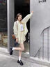 ZHR樂(lè)福鞋女增高厚底學(xué)院風(fēng)單鞋女百搭黑色皮鞋女 AH551 黑色 37  曬單實(shí)拍圖