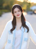 蕓蕁外套女2025新款小香風(fēng)外套秋冬新款溫柔風(fēng)針織毛衣開衫水貂絨小個(gè) 藍(lán)色主打【系珠小外套】 S 85-100 曬單實(shí)拍圖