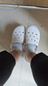 斯凱奇（Skechers）女鞋洞洞鞋涼鞋增高厚底耐磨沙灘拖鞋小怪獸包頭洞洞鞋111581 白色/多彩色/WMLT 39 曬單實(shí)拍圖