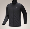 ARC'TERYX始祖鳥 KYANITE LIGHTWEIGHT JACKET 舒適 男子 抓絨衫 BLACK/黑色 M 曬單實拍圖