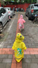 牧萌兒童雨衣男女童幼兒園小童寶寶全身防水女孩雨披 櫻花粉獨(dú)角獸 M 曬單實拍圖