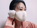 JCZS德國品牌保暖口罩秋冬季防風(fēng)防寒純棉護耳口罩一體男女款澳絨保暖 粉紅色 曬單實(shí)拍圖
