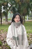 CONCISE KITE女士羊毛圍巾秋冬季高級感保暖圍脖2025新款生日禮物送女朋友老婆牛油果綠-高端品牌禮盒裝 曬單實(shí)拍圖