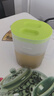 茶花（CHAHUA） 冷水壺塑料家用涼水壺果汁壺大容量杯子耐熱耐高溫涼水杯茶壺 綠色【帶刻度】 2200ml 曬單實拍圖