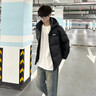 雪中飛男款羽絨服男士短款連帽加厚高充絨拼接撞色保暖防寒情侶款面包服 黑色 L (175) 曬單實(shí)拍圖