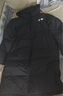 李寧火鍋羽絨服丨情侶冬季石墨烯保暖防潑水抗靜電科技連帽長(cháng)羽絨服 黑色(507款)-2 L 曬單實(shí)拍圖