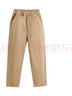 忻悅晴兒童校服褲男童女童春秋卡其色藏青色小學(xué)生西褲中小學(xué)生米色褲子 5號卡其色-春秋長(cháng)褲 170 cm 曬單實(shí)拍圖