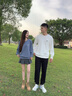 美特斯邦威七夕情人節(jié)禮物衛(wèi)衣男女同款新款小logo情侶裝圓領(lǐng)純色舒適上衣 曬單實拍圖