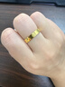 屹鳳凰足金999卡素圈戒指車(chē)花光面黃金戒子男女情侶對(duì)戒指環(huán)情人節(jié)禮物 約4.9g-3.5mm 16號(hào) 曬單實(shí)拍圖