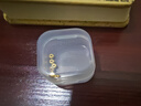 御邪足金999光面算盤(pán)珠隔斷珠黃金墊片DIY手串手鏈金配飾 算盤(pán)珠:約0.03g 曬單實(shí)拍圖
