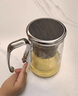 唯成玻璃磁吸無桿飄逸杯茶水分離泡茶壺高檔懶人泡茶器家用過濾沖茶具 LX飄逸杯【直身煙灰750ml】+金保 曬單實拍圖