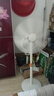祥瓏小型立式電風(fēng)扇家用電扇客廳臺式宿舍音靜無(wú)網(wǎng)罩遙控大風(fēng)力落地扇 米色七葉落地扇（升級款）+3米延長(cháng)線(xiàn) 曬單實(shí)拍圖