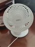 得力（deli）USB桌面風(fēng)扇迷你輕音小電扇家用臥室學(xué)生宿舍辦公室臺式桌面扇臺夾扇 白 曬單實(shí)拍圖