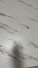 修樂(lè )（XIULE）茶幾客廳家用茶桌鋼化玻璃茶臺仿巖板大理石茶幾輕奢感小桌子 【加粗鋼架】白紋理+黑架140cm 曬單實(shí)拍圖