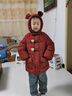 木木屋（mumuwu）品牌童裝女童棉服冬季女寶寶棉衣保暖拜年服小女孩棉襖兒童外套 紅色 90 適合80-90年齡1-2歲左右 曬單實(shí)拍圖