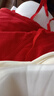 貝瑞加（Babyprints）嬰兒百天衣服寶寶大紅色連體衣純棉長(cháng)袖哈衣四季爬服 喜樂(lè )66 曬單實(shí)拍圖