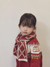 SCOTT GOOSE兒童圍巾紅色跨年男孩女童秋冬季過(guò)新年加厚保暖針織毛線(xiàn)寶寶圍脖 紅色麻花# 建議年齡3-12歲 曬單實(shí)拍圖