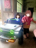 韋尼兒童電動(dòng)越野車(chē)可坐大人寶寶遙控汽車(chē)男女小孩四輪嬰幼充電玩具車(chē) 至尊灰丶12V14超威+皮座閃光軟輪 曬單實(shí)拍圖