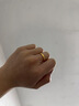 妙聚福黃金情侶戒指999足金包銀戒指男女一對雙生結簡(jiǎn)約開(kāi)口情人節禮物 雙生結女戒-總重約2克 開(kāi)口可調節 曬單實(shí)拍圖