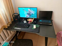 源繽威電腦桌臺(tái)式電競桌椅套裝組合桌子辦公家用桌學(xué)習(xí)桌書房書桌寫字桌 K字碳纖黑120*70【升級加厚】 曬單實(shí)拍圖