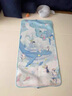 babycare嬰兒抑菌涼席寶寶透氣冰絲席兒童幼兒園可水洗鯨魚噴泉65*120CM 曬單實拍圖