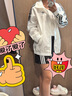 adidas情侶款復(fù)古風(fēng)梭織立領(lǐng)夾克外套男女阿迪達(dá)斯官方三葉草 亮白 XS 曬單實拍圖