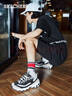 斯凱奇（Skechers）黑白金熊貓鞋秋男女同款情侶鞋時(shí)尚復古老爹鞋休閑運動(dòng)鞋66666228 曬單實(shí)拍圖