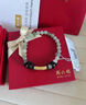 周六福（ZLF）  金鑲玉手鏈女足金和田青玉經(jīng)典大氣手串送女友禮物 福運圓滿(mǎn)手串 曬單實(shí)拍圖