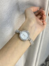 冠琴（GUANQIN）美人魚(yú)女士手表十大品牌名表氣質(zhì)輕奢女表小方塊送女友生日禮物 銀殼白面 曬單實(shí)拍圖