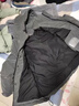 Burwilde國際品牌白鴨絨服男士連帽潮流2025年新款青少年帥氣百搭加厚保暖 8003服深灰（禮盒裝） 5XL 曬單實(shí)拍圖