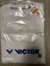 威克多（VICTOR）勝利T-501ZSW羽毛球服男女款運動(dòng)短袖T恤寬松鄭思維 T-501ZSW-A漂白 M 曬單實(shí)拍圖