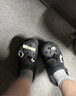 卡駱馳（crocs）經(jīng)典云朵系列經(jīng)典閃耀云朵Clog女黑色洞洞鞋涼鞋 38 黑色 曬單實(shí)拍圖