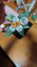 She's梵高玫瑰疊花刺繡發(fā)繩高檔橡皮筋頭繩輕奢發(fā)圈生日禮物 曬單實(shí)拍圖