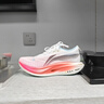李寧（LI-NING）跑步鞋飛電5ELITE男款2025新品?絲高回彈競速比賽跑鞋 熒光嬌粉/微風(fēng)藍 42 曬單實(shí)拍圖